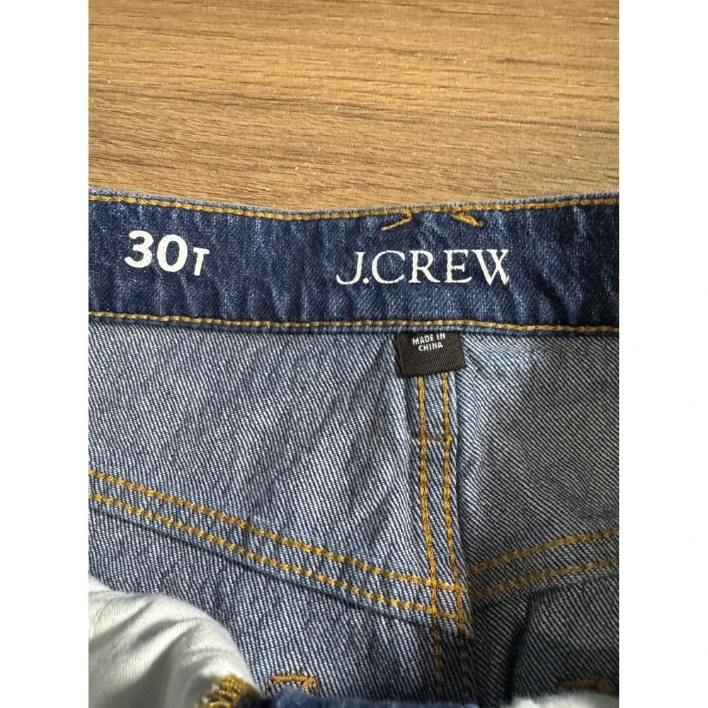 J Crew 30T Mid Rise Straight Leg Jeans Medium Wash Denim Women‎  tall